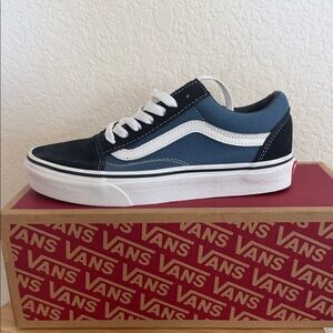 Vans Blue and White Women's Sneakers